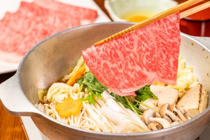 黒毛和牛すき焼き